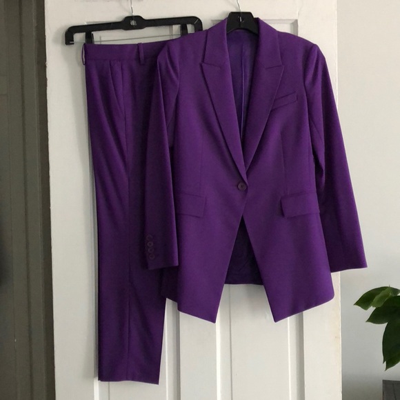 Theory Good Wool Electric Purple suit - Picture 2 of 8